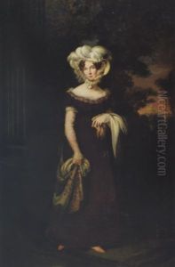 Portrait Of Empress Elizabeth Alexievna, Nee Princess Louise Of Baden-durlach, Consort Of Emperor Alexander I