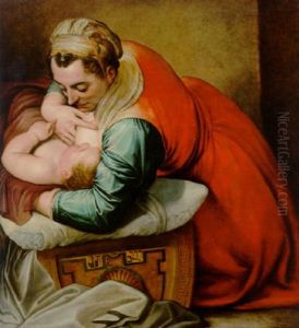 Moses Being Nursed By His Mother