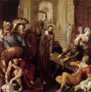 Christ Driving The Money Lenders From The Temple