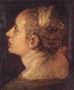 Study Of A Young Girl In Profile by Ernst-Gotthilf Bosse