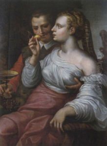 Z,rtlich T,ndelndes Liebespaar by Ernst-Gotthilf Bosse