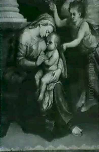 The Virgin And Child With An Angel - view 1