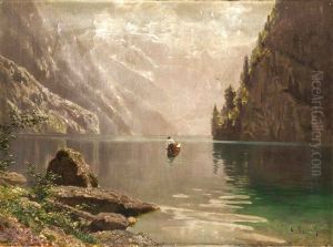 Ruderpartie Auf Dem Konigssee by Karl Boessenroth