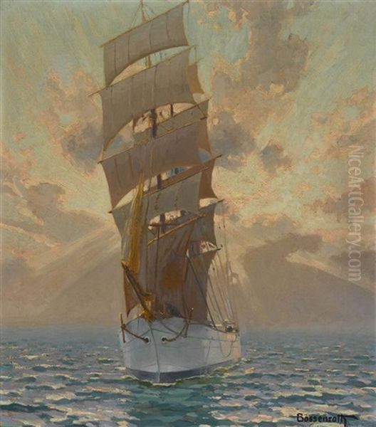 Segelschiff Auf See - view 1