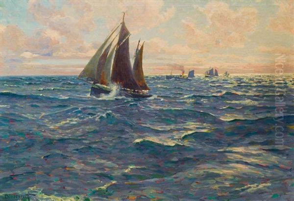 Fishing Boat In The North Sea - view 1