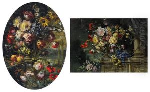 Composizione Floreale (2 Works) by Francesco Bosso