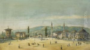 The Khan's Palace In Bakhchisarai by Carlo Bossoli