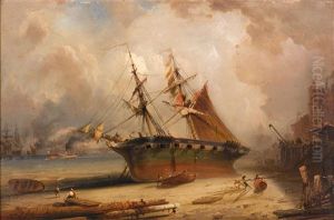 The Thames, London by Carlo Bossoli