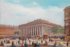 Blick Auf Den Place De La Bourse, Paris