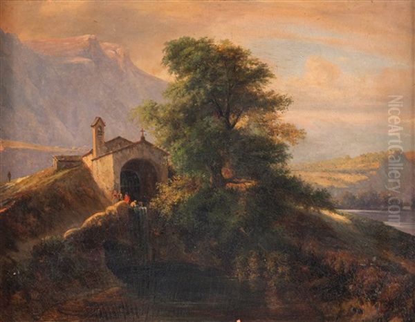 Il Lago D'oggiono Con Figure - view 1