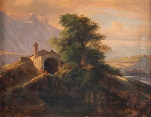 Il Lago D'oggiono Con Figure