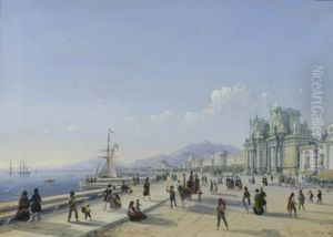 Lungomare Di Palermo Con Porta Felice Lungomare Di Palermo Con Porta Felice