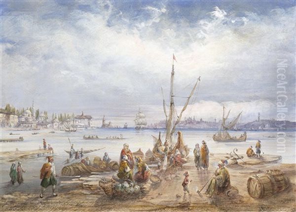 Blick Auf Den Asiatischen Und Europaischen Teil Istanbuls - view 1
