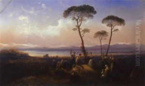 Tarantella Nel Paesaggio Napoletano, 1849