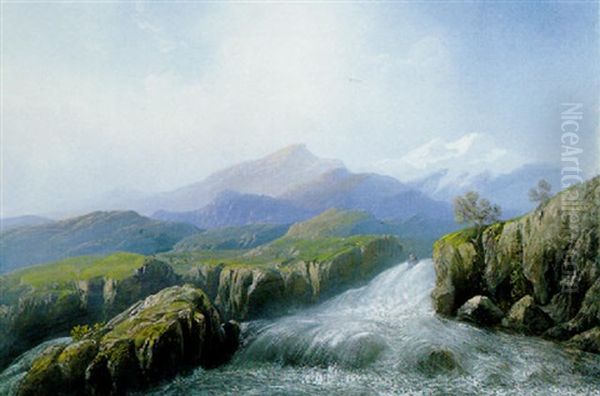 Paesaggio Alpino Con Monte Bianco Sullo Sfondo - view 1
