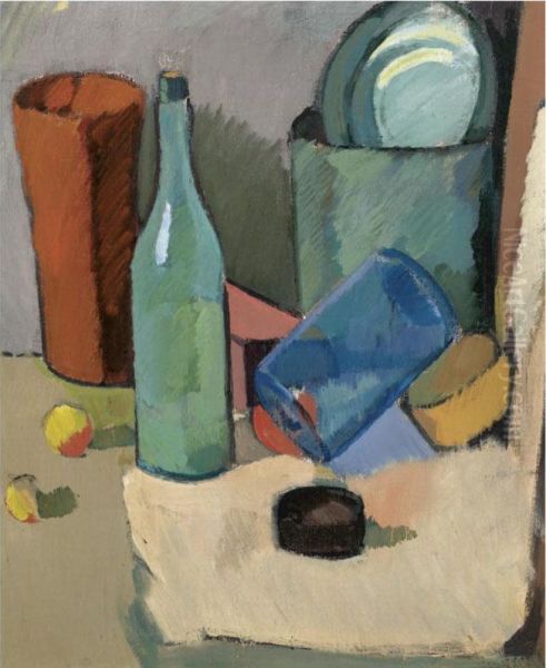 Still Life With Green Bottle - view 1