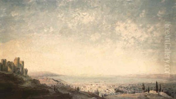 Smyrna From The Citadel On Mount Pagus, The Cesme Peninsula... - view 1