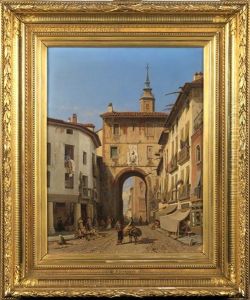 Puerta Mayor A Saragosse - Espagne by Francois Antoine Bossuet