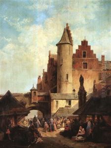 Le Marche Aux Abords Du Steen, Anvers