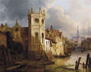 Caprice Architectural De L'eglise Saint Pierre Sur L'odon, A Caen