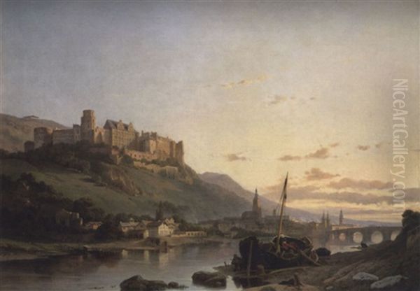 Ansicht Von Heidelberg Mit Dem Schloss - view 1