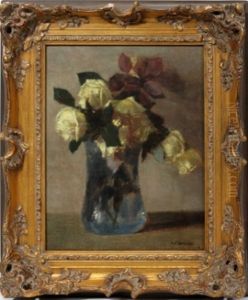 Floral Still Life by Frederick James Boston