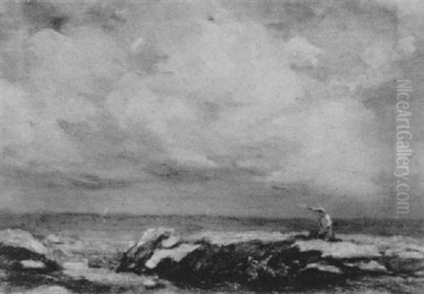 Woman By The Shore - view 1
