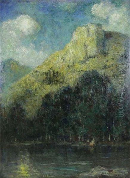 Hillside Lake Landscape - view 1
