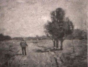 Man On A Country Road by Joseph Henry Boston