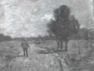 A Man Walking Down A Road A Man Walking Down A Road