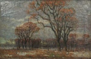 Landscape With Trees by Istvan Bosznay