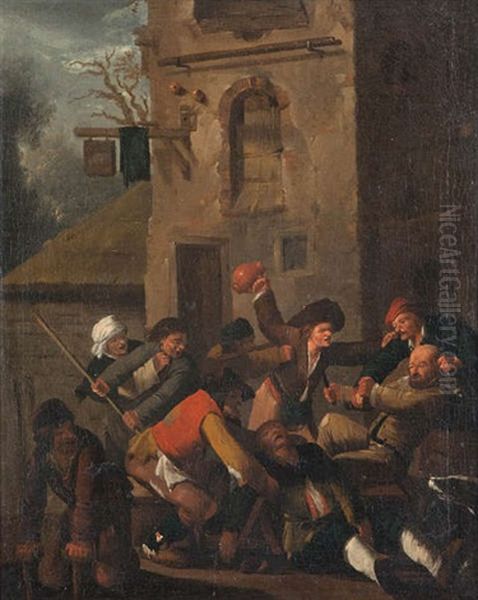 La Dispute Devant L'auberge - view 1