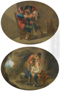 The Doctor (+ The Lice Seeker; Pair) by Andries Dirsksz Both