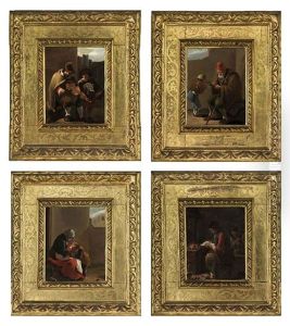 The Senses: Hearing (+ 3 Others; 4 Works) by Andries Dirsksz Both