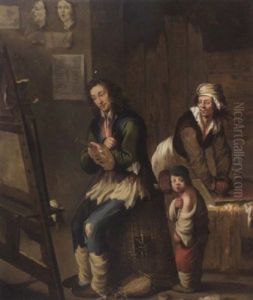 The Artist's Studio by Andries Dirsksz Both