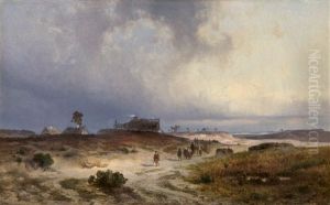 Pommersche Kustenlandschaft Bei Aufziehendem Sturm Pommersche Kustenlandschaft Bei Aufziehendem Sturm