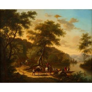Travelers In An Italianate Landscape by Jan Both