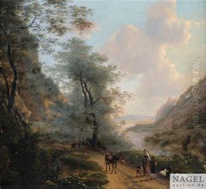 Fluslandschaft Mit Hirten Fluslandschaft Mit Hirten