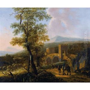 Weite Landschaft Mit Alter Brucke Weite Landschaft Mit Alter Brucke