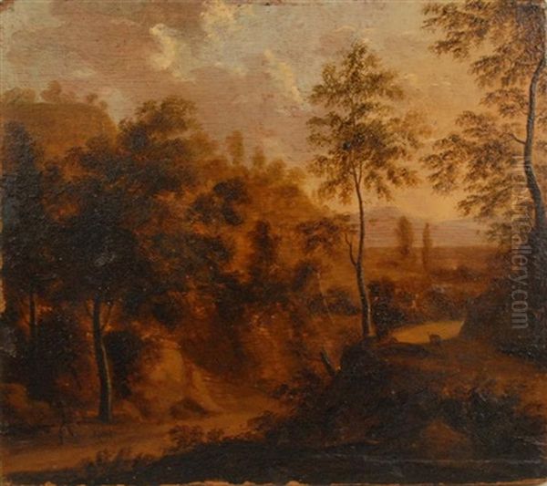 Traveler In A Landscape - view 1