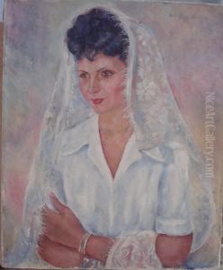 Portrait De Femme En Mantille