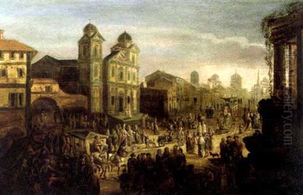 Ville Italienne Animee D'une Scene De Marche - view 1