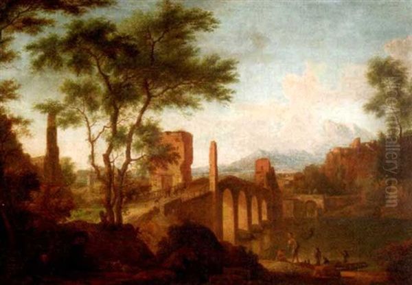Ponte Milvius, Ponte Molle Oder Milvio Oder Die Milvische Brucke Auserhalb Roms - view 1