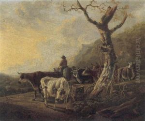 Pastore E Armenti Nella Campagna Romana by Jan Both