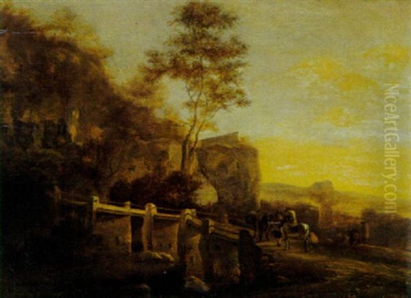 Landschaft Mit Alter Brucke - view 1