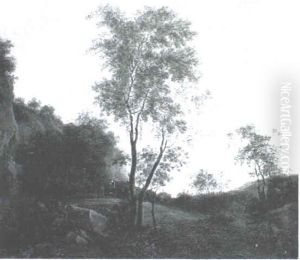 Landscape With Travellers On A Country Road by Jan Both