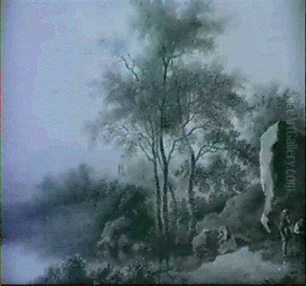 Bewaldete Landschaft Mit Figuren - view 1