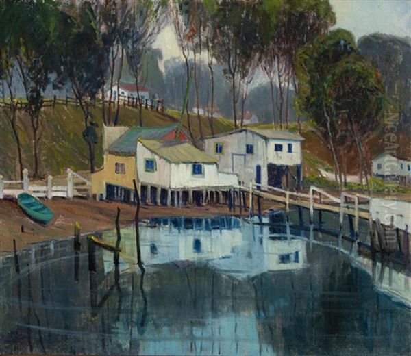 Shacks Along A Coastal Inlet - view 1
