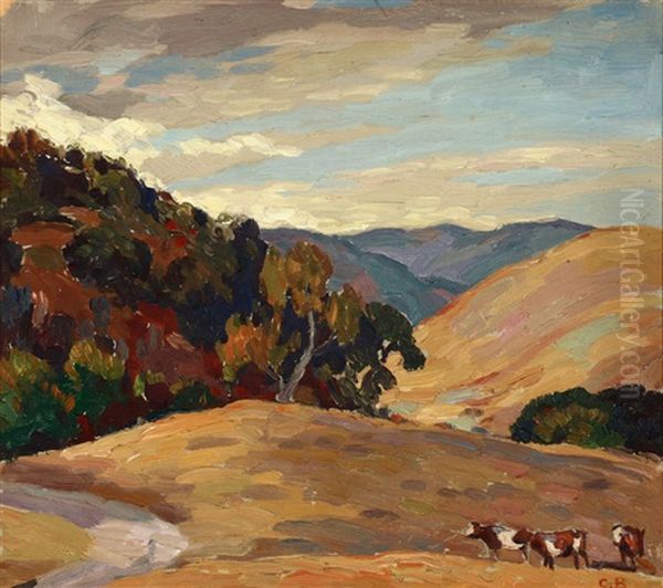 Three Cows In A Landscape - view 1