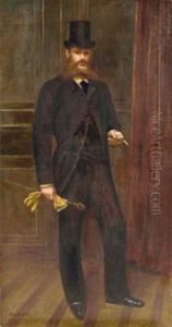 Portrait D'aristocrate Aux Gants Jaunes Portrait D'aristocrate Aux Gants Jaunes